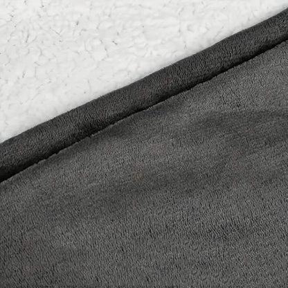 Ultra-Soft Sherpa Fleece Hoodie Blanket - Cozy Oversized Wearable Snuggle Sweatshirt - A-1 Thread Vault