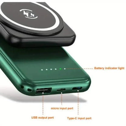 Ultra-Thin 10000mAh Magnetic Power Bank with 20W Fast Charging - A-1 Thread Vault
