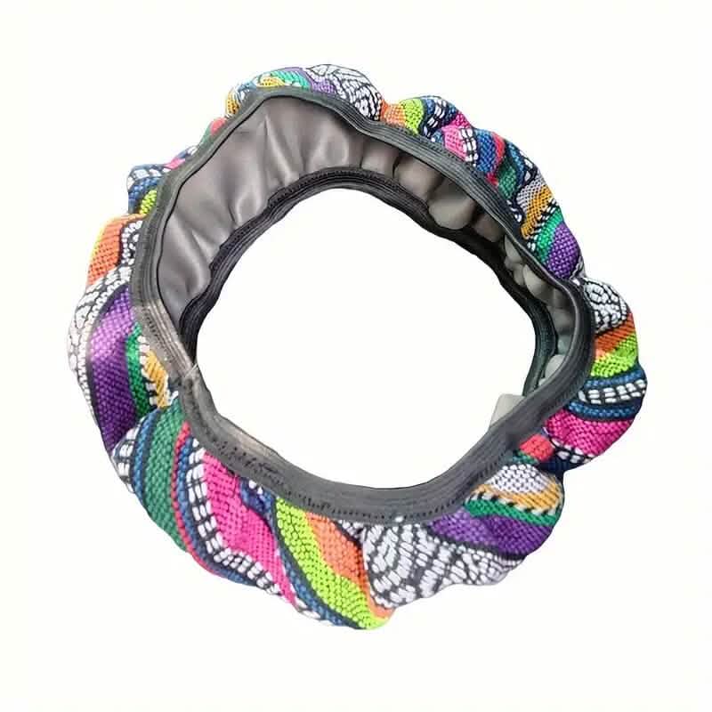 Ultra-Thin Breathable Colorful Hemp Steering Wheel Cover - A-1 Thread Vault