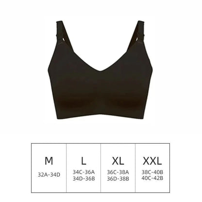 Ultra Thin Laser Cutting Ladies Feeding Bra Seamless Removable Padded Breastfeeding Bras Plus Size Push Up Maternity Support Bra - A-1 Thread Vault