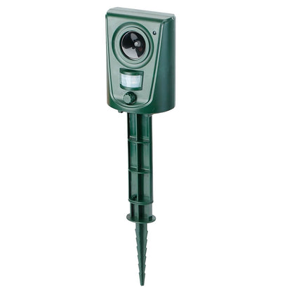 Ultrasonic Animal Repeller IP4 Waterproof Motion Sensor Repellent with Flashing Led Light - A-1 Thread Vault