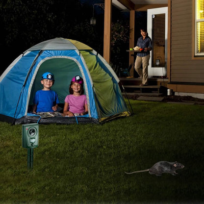 Ultrasonic Animal Repeller IP4 Waterproof Motion Sensor Repellent with Flashing Led Light - A-1 Thread Vault
