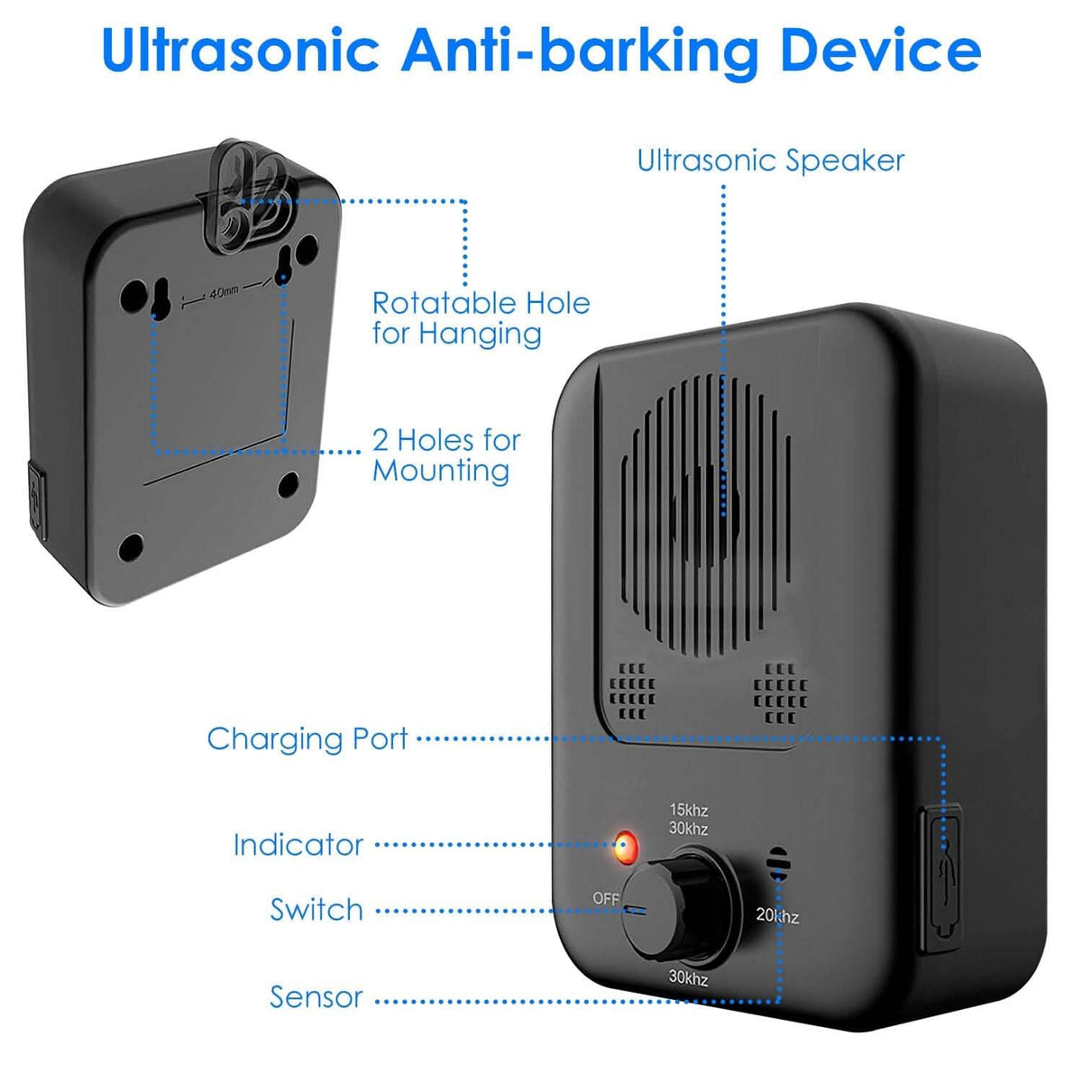 Ultrasonic Anti-Barking Device - A-1 Thread Vault