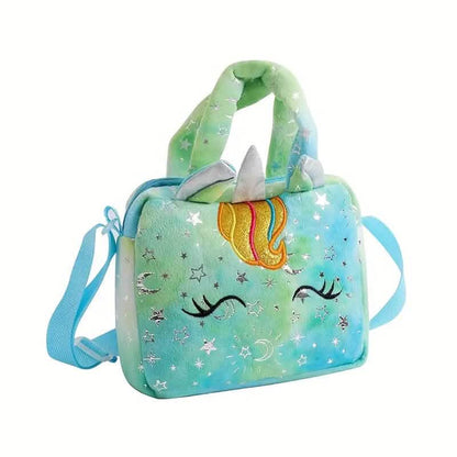 Unicorn Corduroy Shoulder Bag for Girls - A-1 Thread Vault
