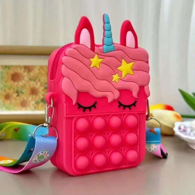 Unicorn Crossbody Bag with Pop Fidget Buttons - A-1 Thread Vault