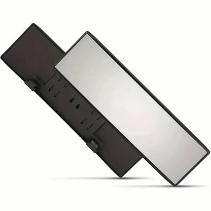 Universal 11.81 Inch Panoramic Convex Rearview Interior Clip-on Wide Angle Mirror - A-1 Thread Vault