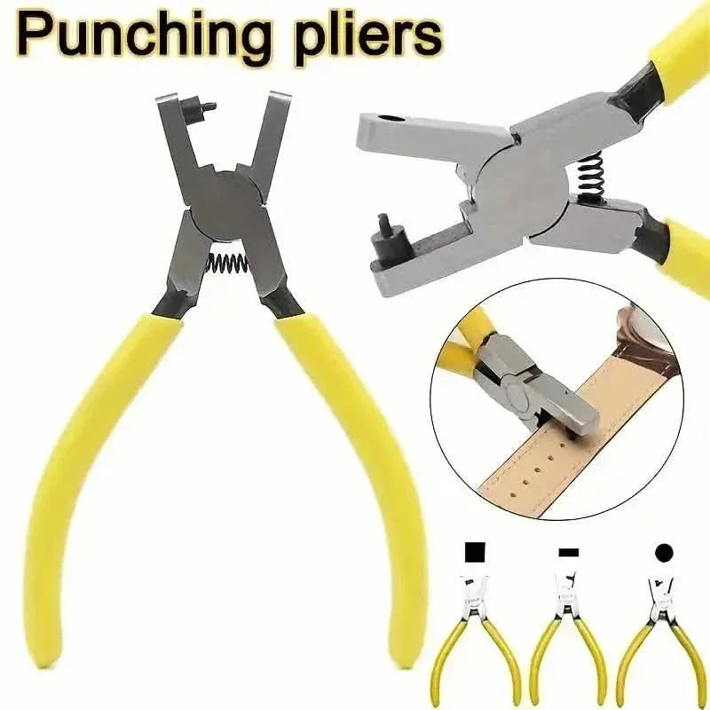 Universal 2.0mm Faux Leather Hole Punch Plier - Effortless Belt, Dog Collar, Shoe, and Craft Project Repair Tool - A-1 Thread Vault
