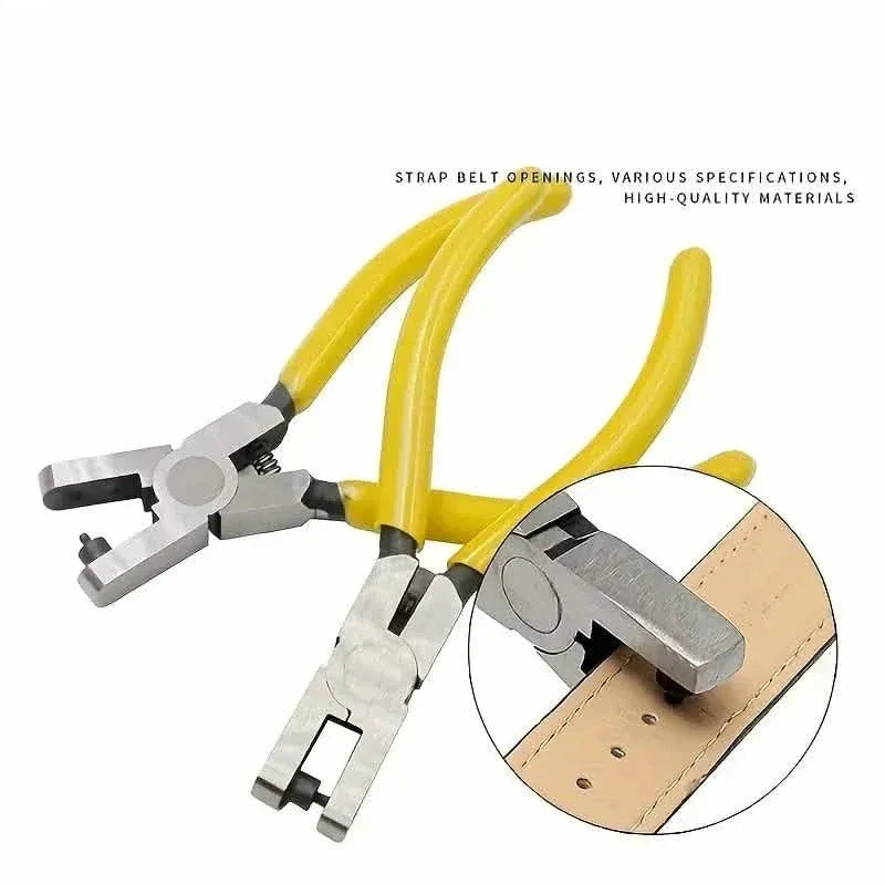 Universal 2.0mm Faux Leather Hole Punch Plier - Effortless Belt, Dog Collar, Shoe, and Craft Project Repair Tool - A-1 Thread Vault