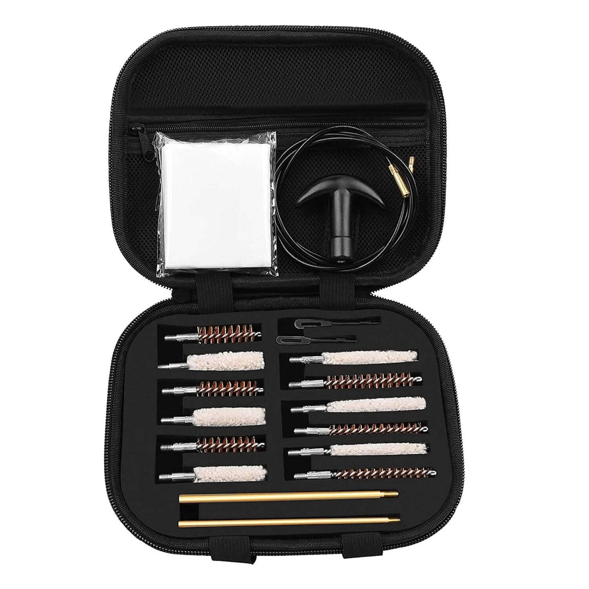 Universal Gun Cleaning Kit with 39.3" Flex Cable Brass Rod - A-1 Thread Vault