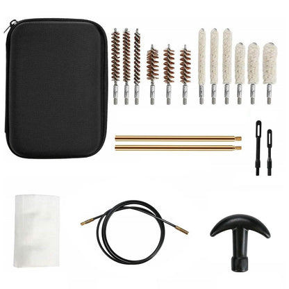 Universal Gun Cleaning Kit with 39.3" Flex Cable Brass Rod - A-1 Thread Vault
