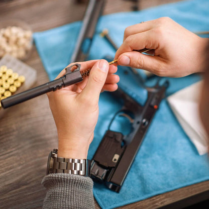 Universal Gun Cleaning Kit with 39.3" Flex Cable Brass Rod - A-1 Thread Vault