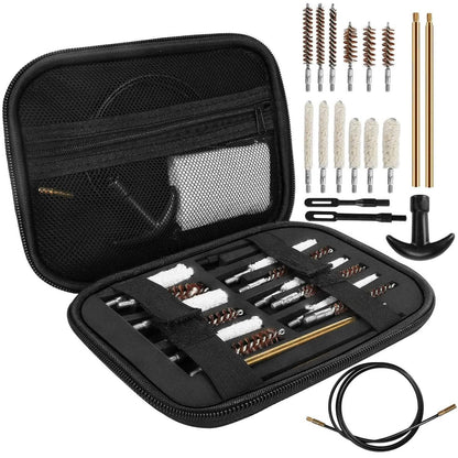 Universal Gun Cleaning Kit with 39.3" Flex Cable Brass Rod - A-1 Thread Vault