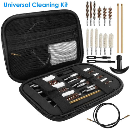 Universal Gun Cleaning Kit with 39.3" Flex Cable Brass Rod - A-1 Thread Vault