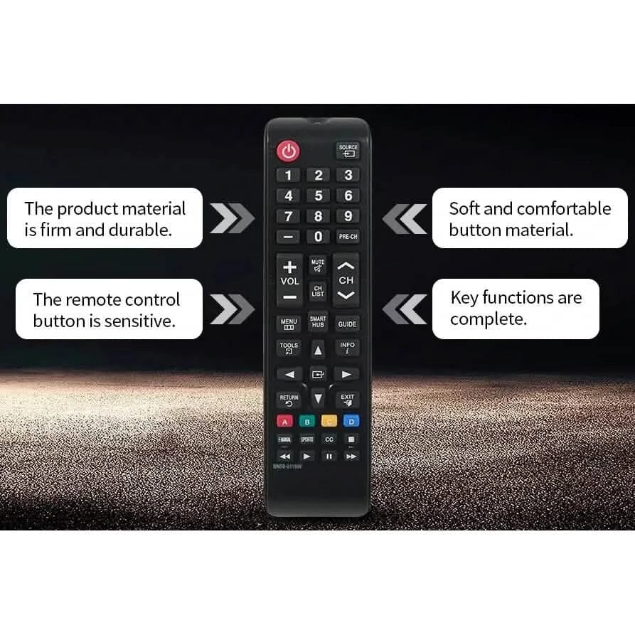 Universal Remote Control for All Samsung LCD LED HDTV Smart TVs BN59-01199F - A-1 Thread Vault