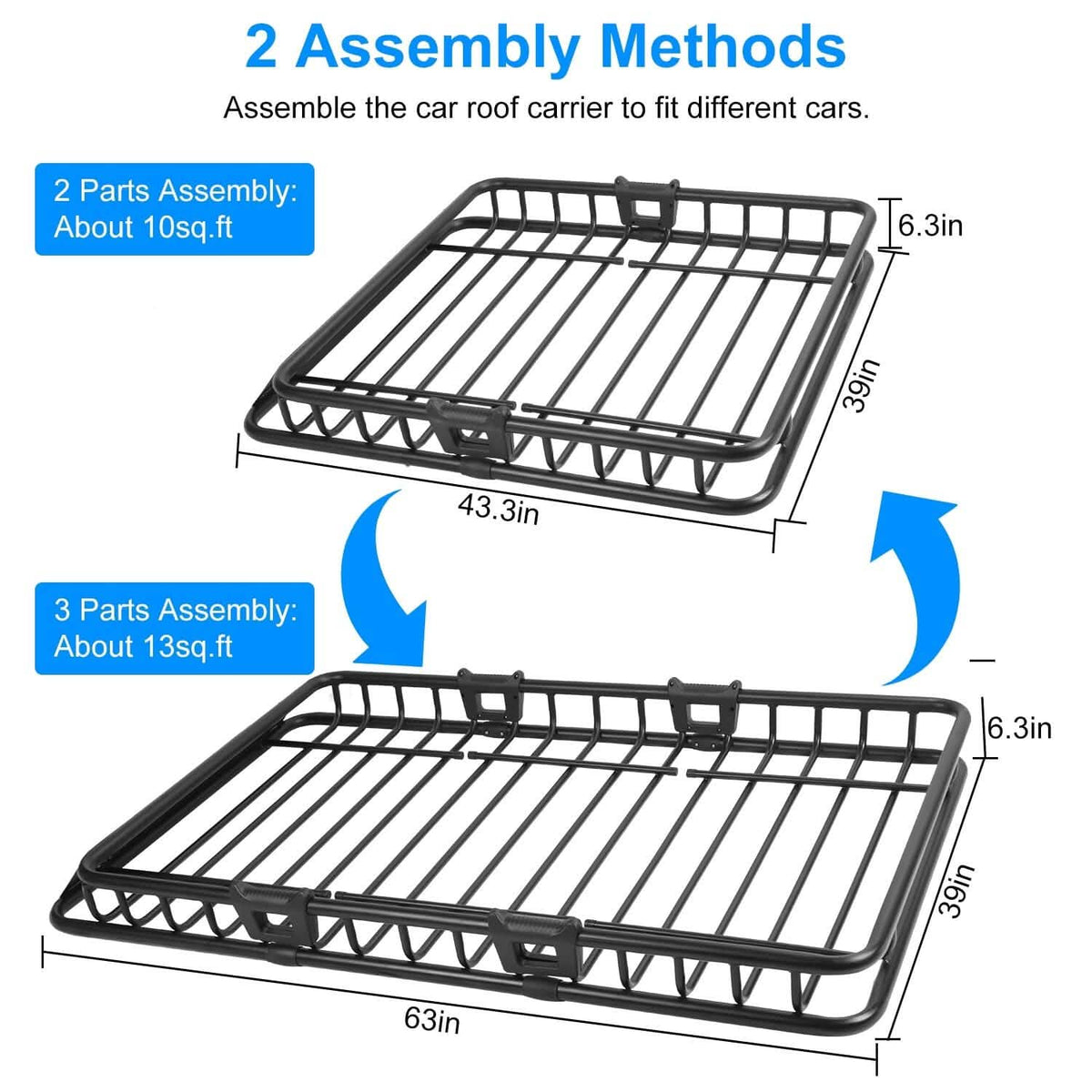 Universal Roof Rack Car Luggage Holder - A-1 Thread Vault