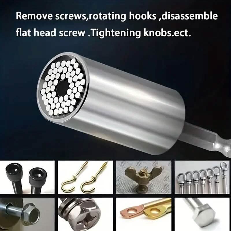 Universal Torque Wrench 7-19mm Hexagonal Multi-functional Universal Socket - A-1 Thread Vault