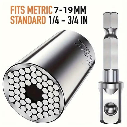 Universal Torque Wrench 7-19mm Hexagonal Multi-functional Universal Socket - A-1 Thread Vault