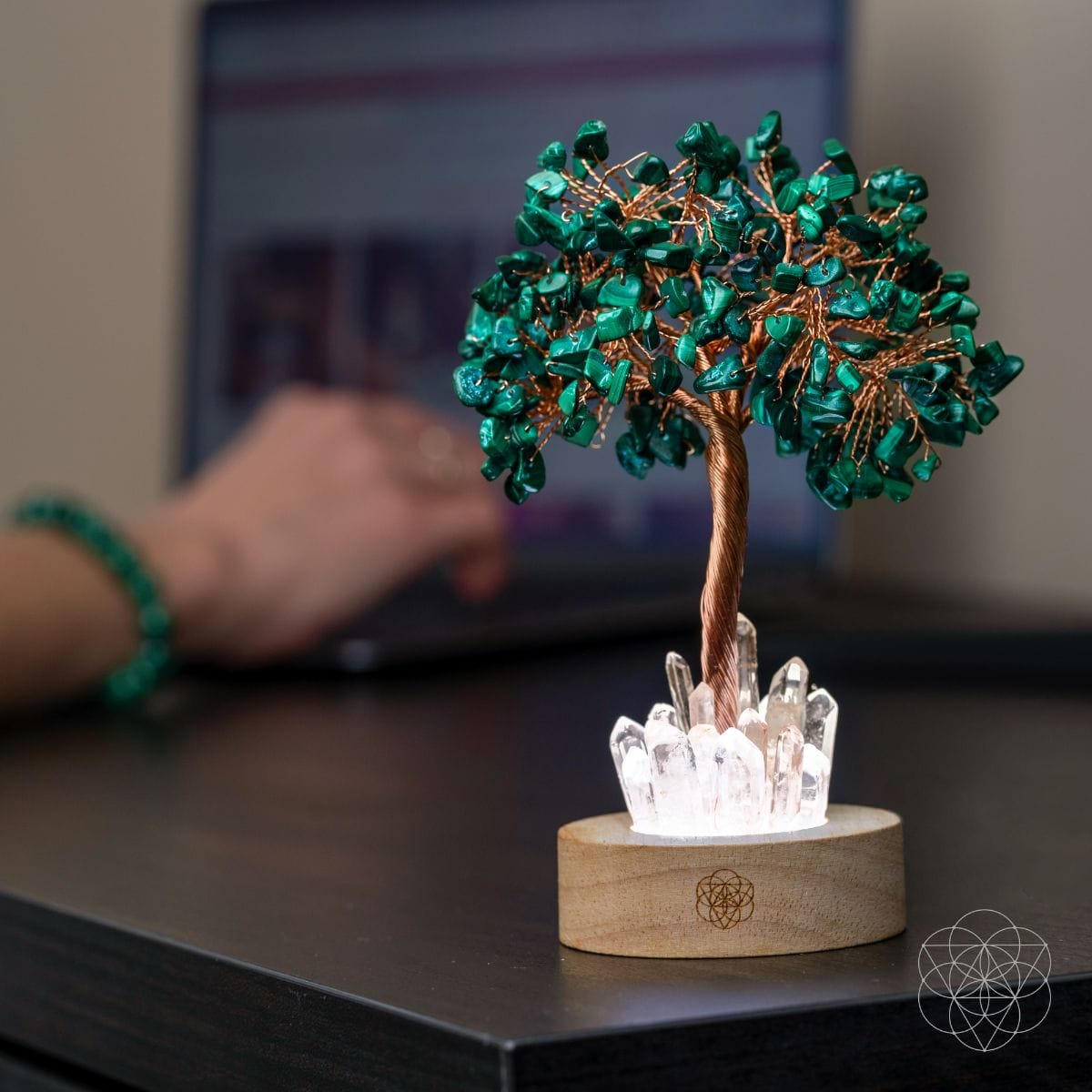 Unwind - Malachite Tree Lamp - A-1 Thread Vault