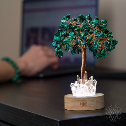 Unwind - Malachite Tree Lamp - A-1 Thread Vault