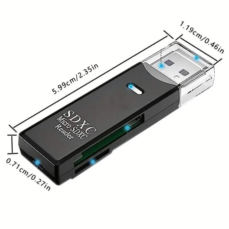 USB 2.0 SD Card Reader Micro SD Card To USB Adapter - A-1 Thread Vault