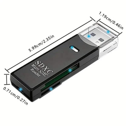 USB 2.0 SD Card Reader Micro SD Card To USB Adapter - A-1 Thread Vault