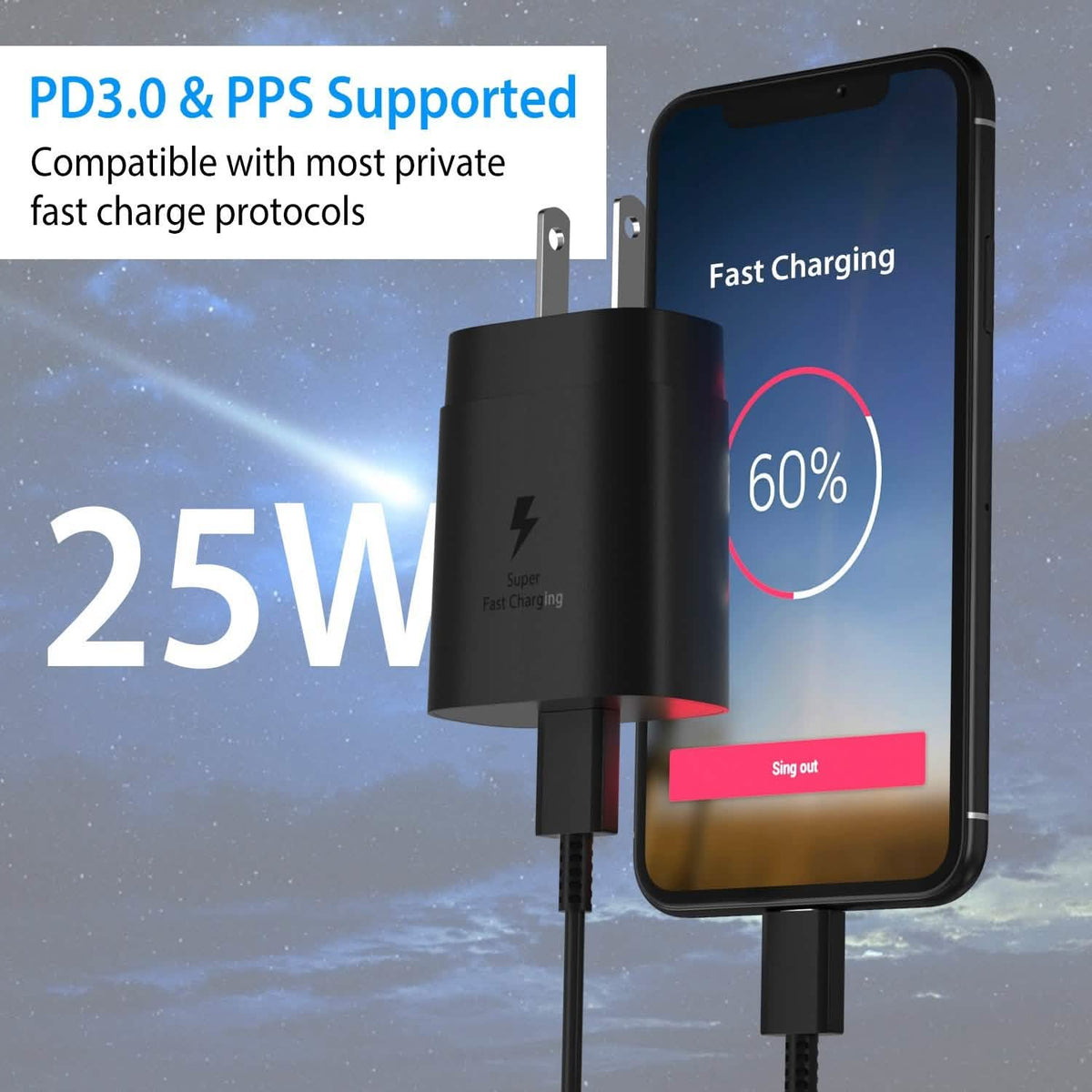 USB C Wall Charger 25W PD3.0 - A-1 Thread Vault