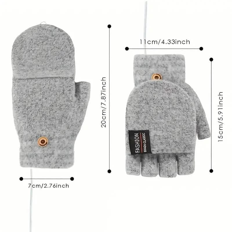 USB Electric Heating Adjustable Temperature Gloves - A-1 Thread Vault