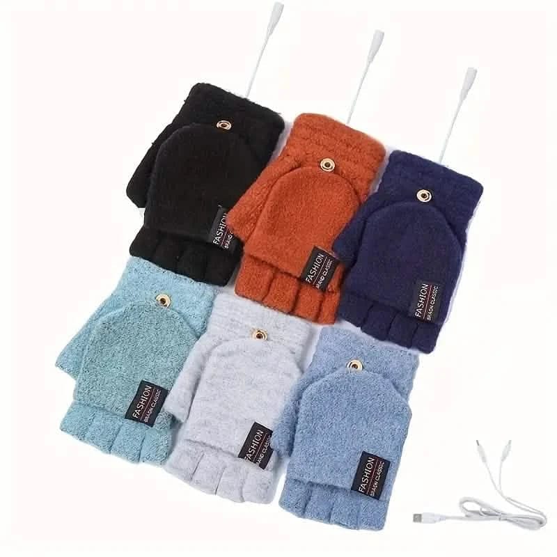 USB Electric Heating Adjustable Temperature Gloves - A-1 Thread Vault