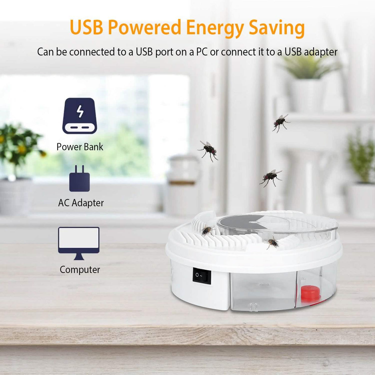 USB powered Electric Fly Trap Automatic Flycatcher - A-1 Thread Vault