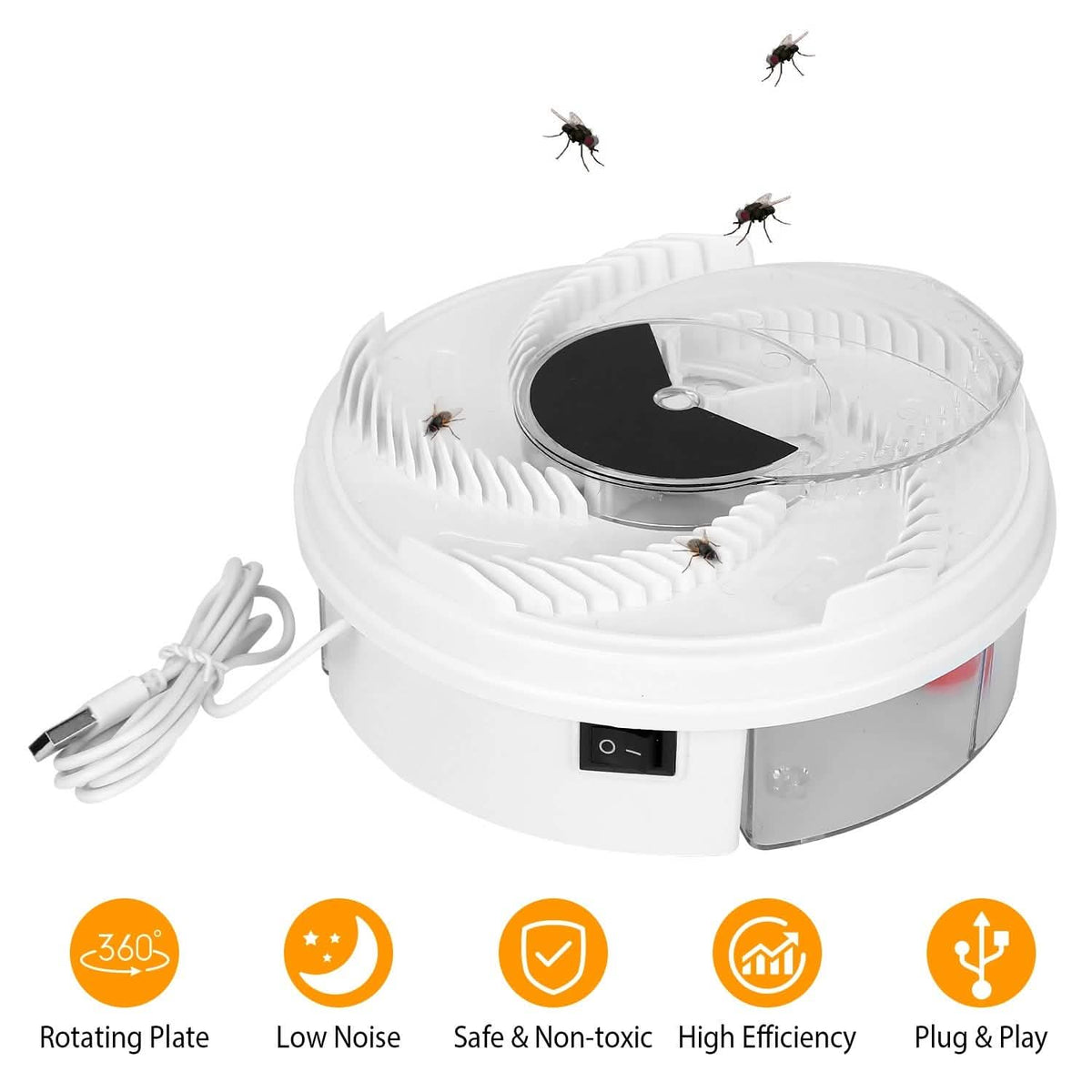 USB powered Electric Fly Trap Automatic Flycatcher - A-1 Thread Vault