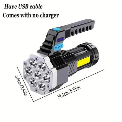 USB Rechargeable High Power LED Flashlight - A-1 Thread Vault