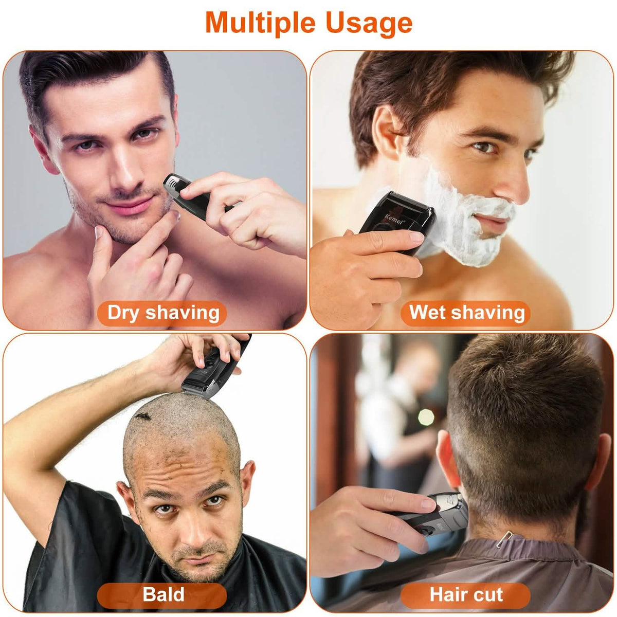 USB Rechargeable Men Electric Shaver - A-1 Thread Vault