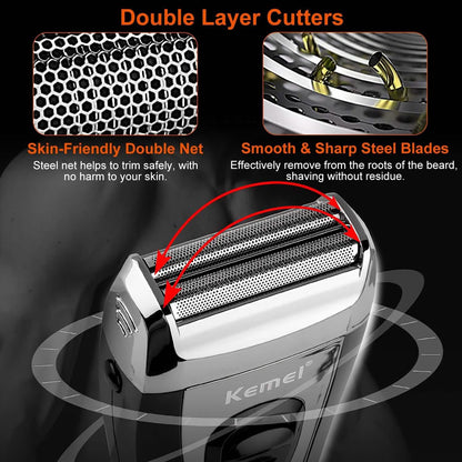 USB Rechargeable Men Electric Shaver - A-1 Thread Vault