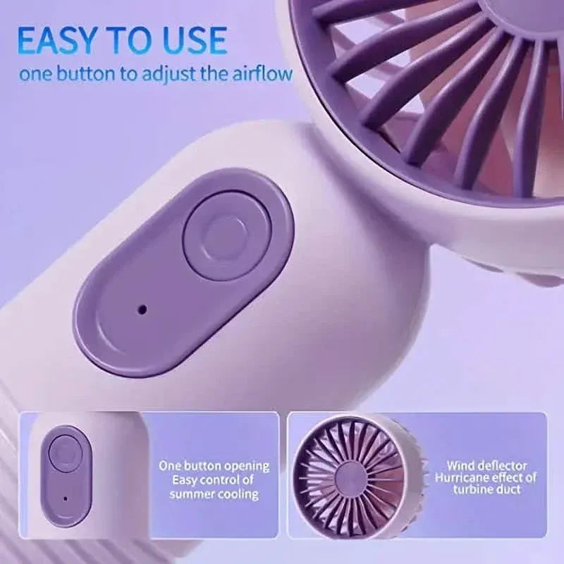 USB Rechargeable Mini Portable Fan with 3 Speeds - A-1 Thread Vault