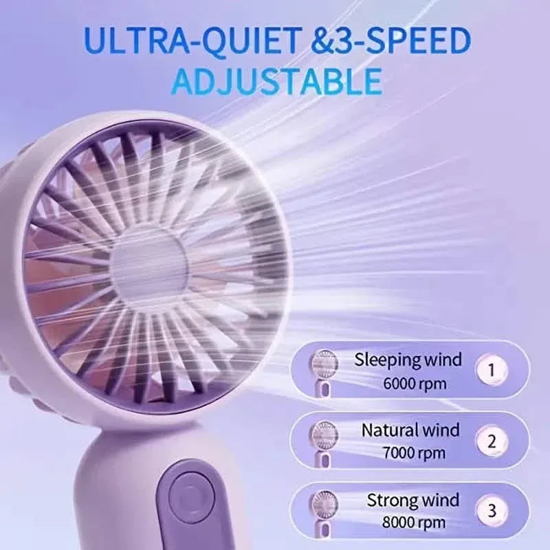 USB Rechargeable Mini Portable Fan with 3 Speeds - A-1 Thread Vault