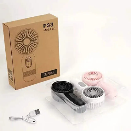 USB Rechargeable Mini Portable Fan with 3 Speeds - A-1 Thread Vault
