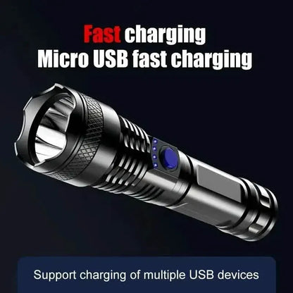 USB Rechargeable Strong Light Flashlight - A-1 Thread Vault