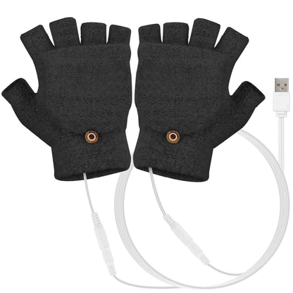 USB Wool Heated Gloves Mitten - A-1 Thread Vault