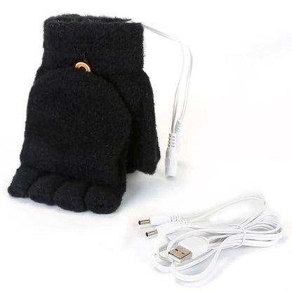 USB Wool Heated Gloves Mitten - A-1 Thread Vault