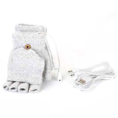 USB Wool Heated Gloves Mitten - A-1 Thread Vault