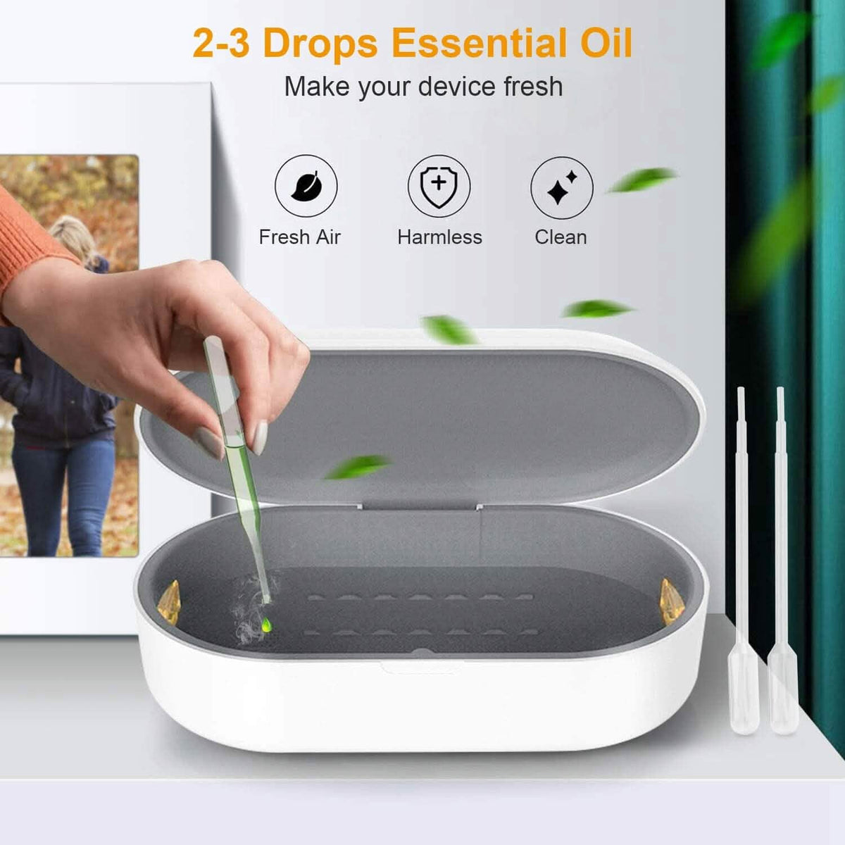 UV Light Sanitizer Box Portable 10w Phone Wireless Charging Disinfection Lamp - A-1 Thread Vault