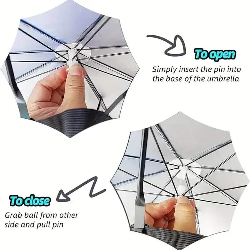 UV Protection Umbrella Hat – Elastic, Camping, Fishing & Outdoor Activities - A-1 Thread Vault