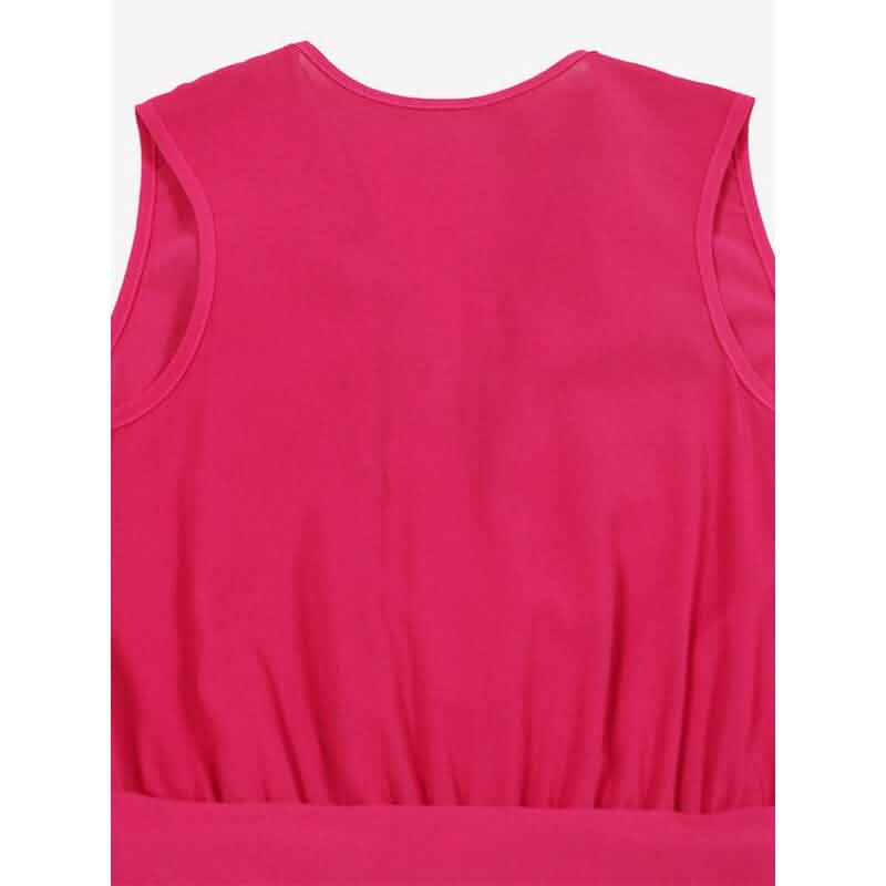 V-Neck Sleeveless Straight Summer Jumpsuit - A-1 Thread Vault