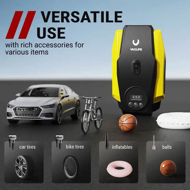 VacLife Tire Inflator Portable Air Compressor - A-1 Thread Vault