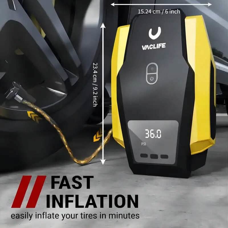 VacLife Tire Inflator Portable Air Compressor - A-1 Thread Vault