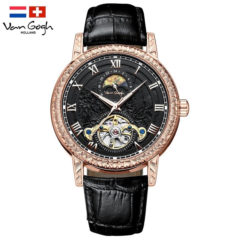 VAN GOGH Automatic Mechanical Men's Watch Yaojin Sunflower - A-1 Thread Vault