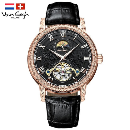 VAN GOGH Automatic Mechanical Men's Watch Yaojin Sunflower - A-1 Thread Vault