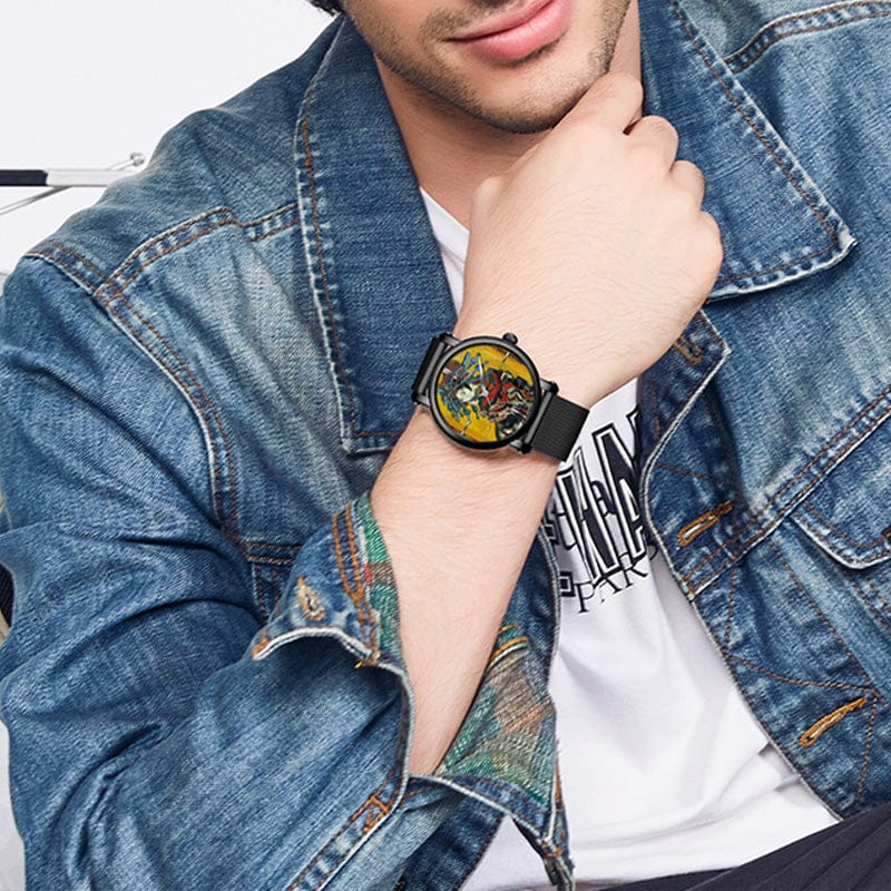 Van Gogh Men's Quartz Wrist Watch 3D Printed - A-1 Thread Vault
