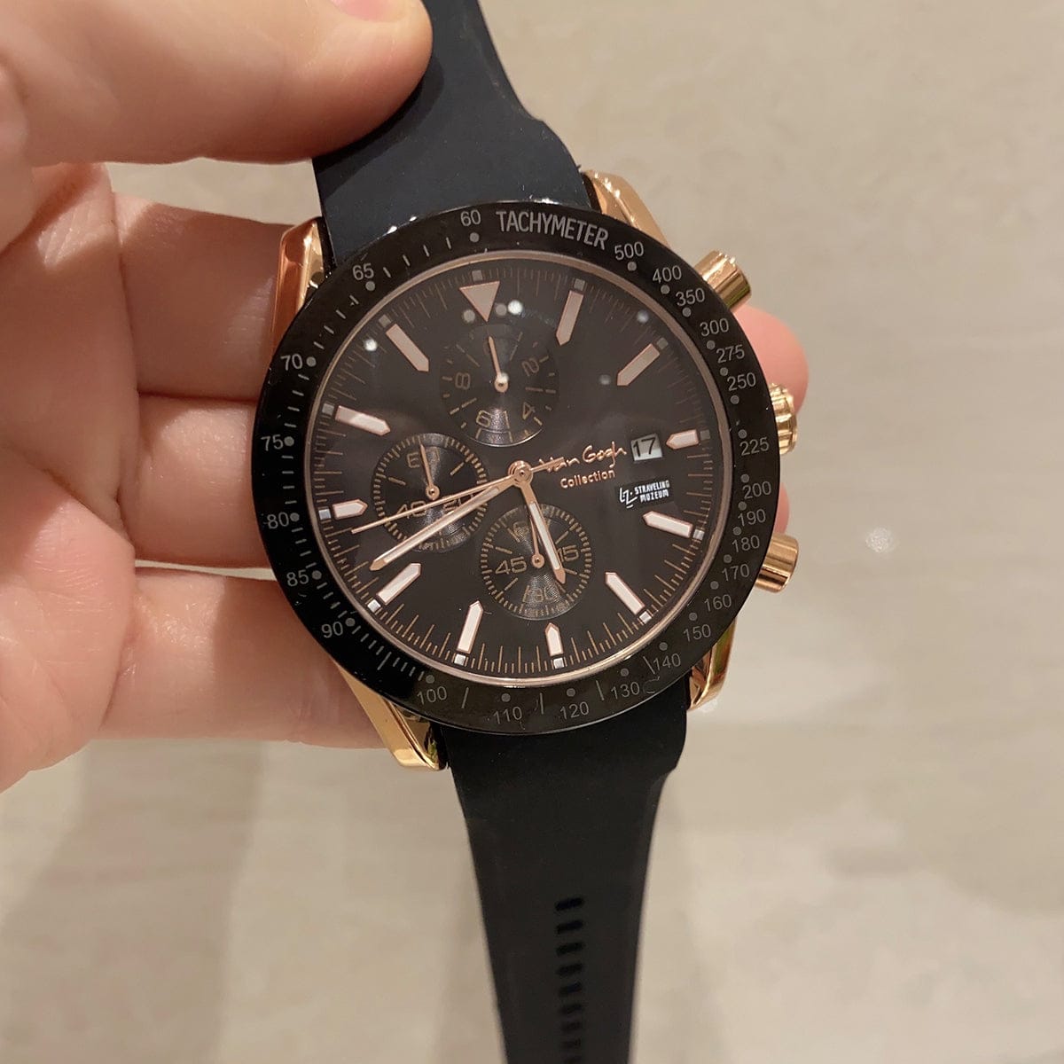 Van Gogh Starry Fantasy Series Men's Rubber Strap Watch - A-1 Thread Vault