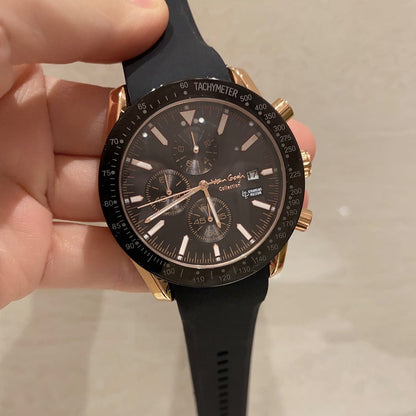 Van Gogh Starry Fantasy Series Men's Rubber Strap Watch - A-1 Thread Vault
